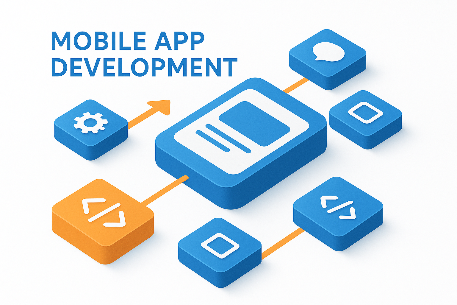 Mobile App Development Service Illustration